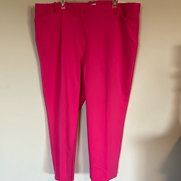 Liz Claiborne-Plus Emma Ponte Womens Mid Rise Slim Fit Ankle
Pant size 22W Pink - Picture 2 of 12